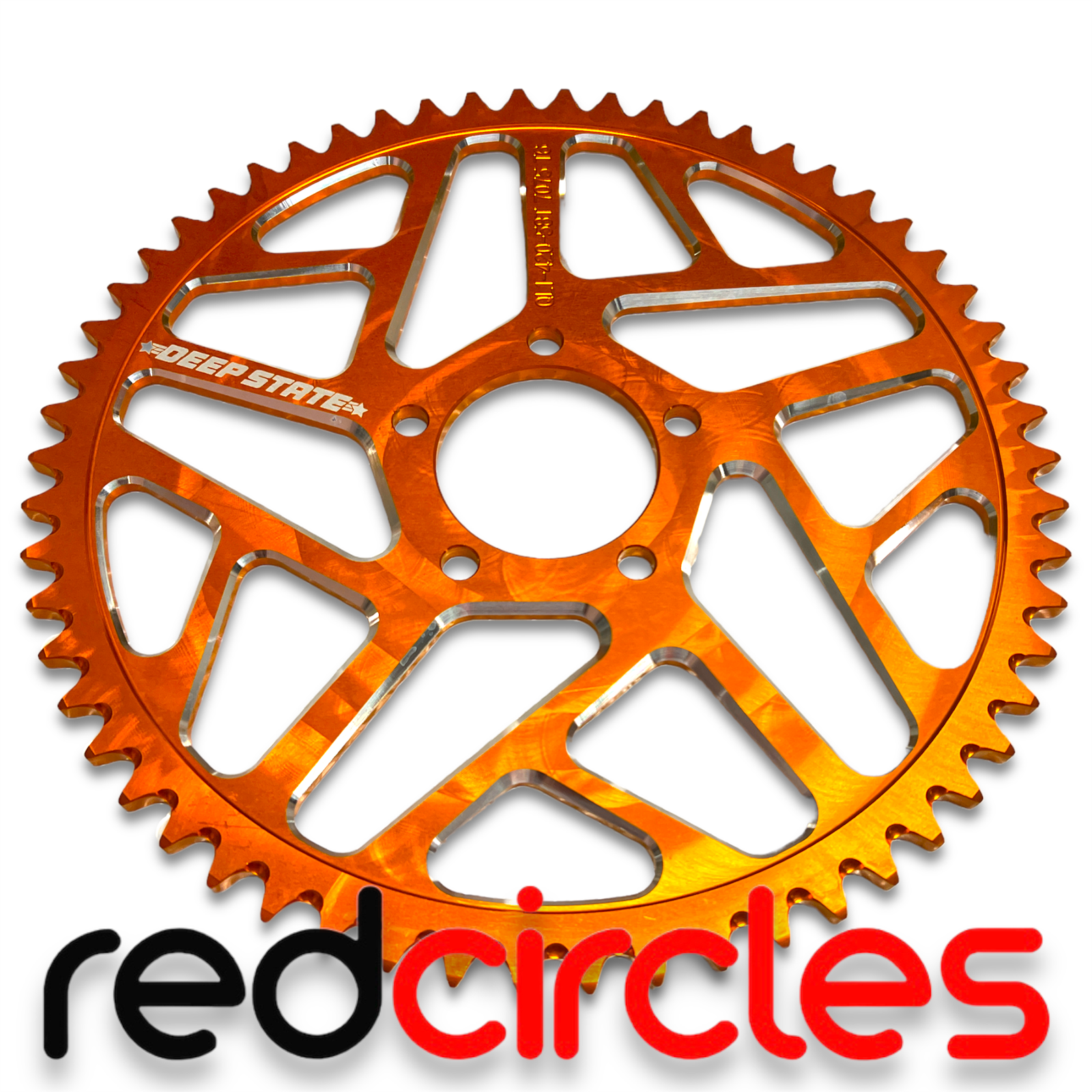 ORANGE 58 TOOTH DEEP STATE CNC Sur-Ron REAR SPROCKET fits SURRON LIGHTBEE X LBX