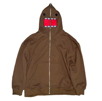 Domo Hoodie, Y2K Full Zip Domo Kun Hoodie Size Medium
