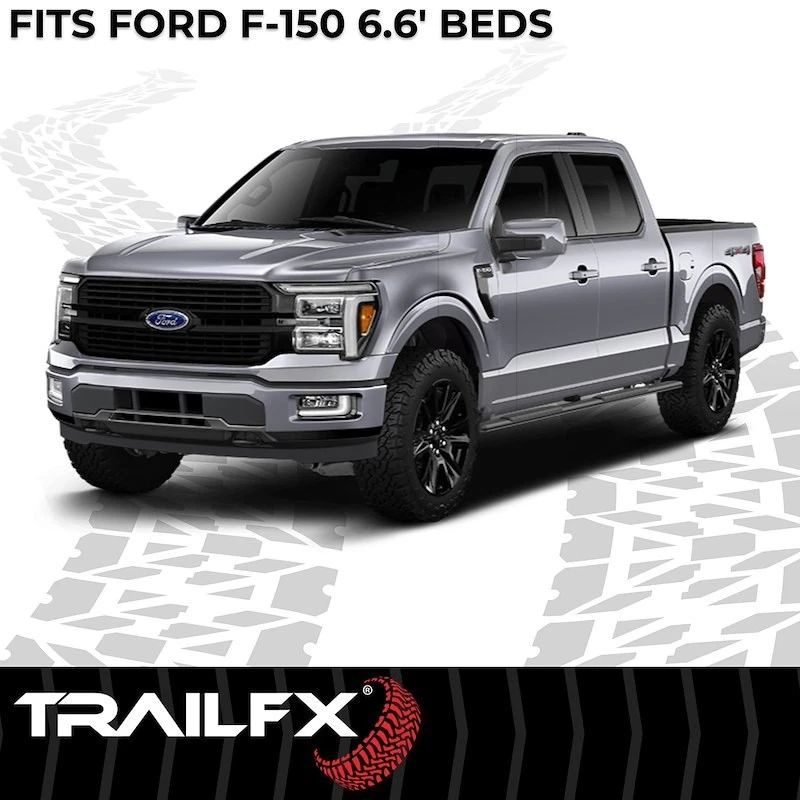 Alfombrilla de cama TrailFX 631N de goma 78 pulgadas para Ford F-150 2015-2023 6,5 pies Foto 4 de 4
