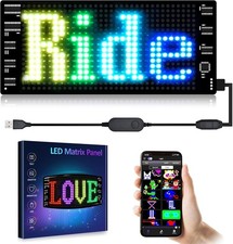 LED Sign for Car Scrolling LED Sign Flexible, Bluetooth APP,DIY Design Animation