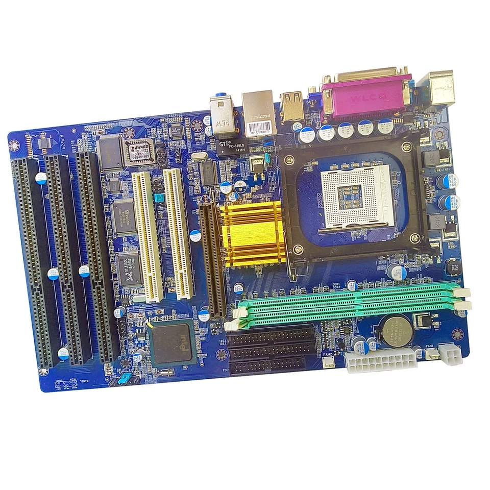 845 GV Mainboard 3 ISA Slots 2 PCI Interface 845 845G Motherboard IPC Computer - Image 2 of 4