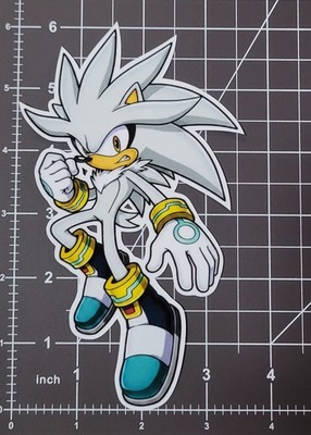 Sonic The Hedgehog Silver The Hedgehog V3 Sticker 6''