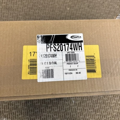 PROFLO PFS20174 Getchell 20" Oval Enameled Steel Drop In Bathroom - White - Picture 2 of 3