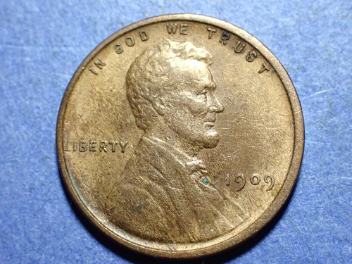 1909-VDB Lincoln cent  XF details