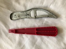 Set of 2 Fish Descaler/Planer Hook Remover - Plastic - Hong Kong, Metal - Taiwan