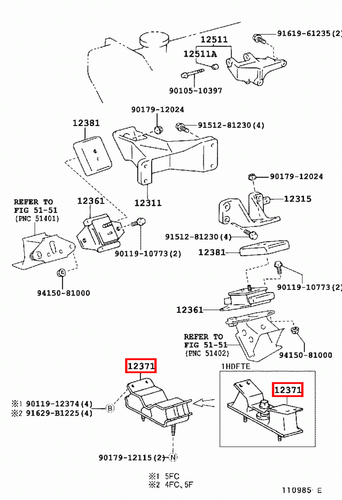 Genuine LandCruiser HDJ81 HDJ80 1HD T 4.2 Diesel Rear Gearbox MTM Mounting Mount - Picture 6 of 11