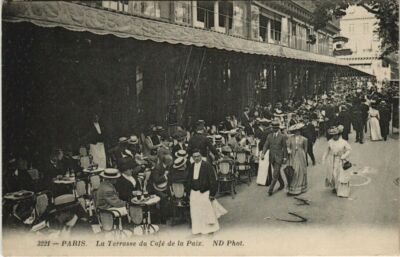 CPA PARIS 9e - La Terrasse du Café de la Paix (142296)
