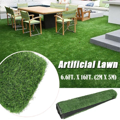 16x6.6 ft Synthetic Landscape Fake Grass Mat Artificial Pet Turf Lawn Garden