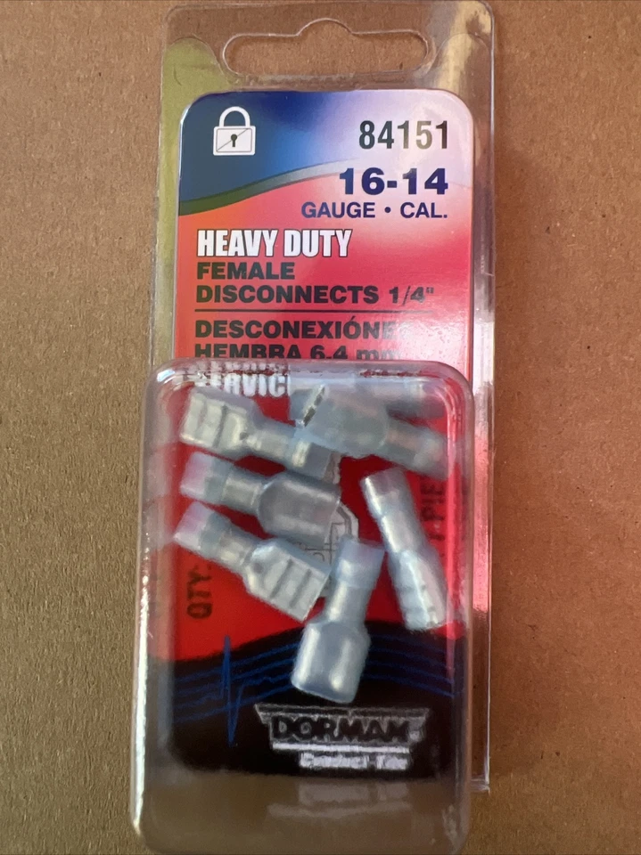 Box of 30 Dorman 7-piece Solder Filled Female Disconnect 1/4" - 16-14 Gauge - Image 3 of 4