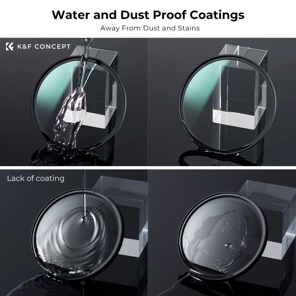 K&F Concept NANO-X 67mm UV Lens Filter HD MCUV  Filters 37mm-95mm for Camera - Image 4 of 4