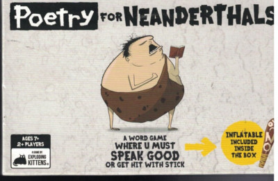 Poetry for Neanderthals Party Game by Exploding Kittens, 15 Minutes, Ages 7 and