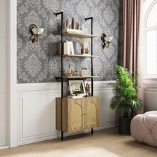 Ladder Shelf Bookshelf Floor/Wall Shelving Plant Stand Cabinet Storage Cupboard