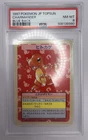 Pokemon Card Charmander Top Sun Blue Back 1995 PSA 8 No Number Error Japanese
