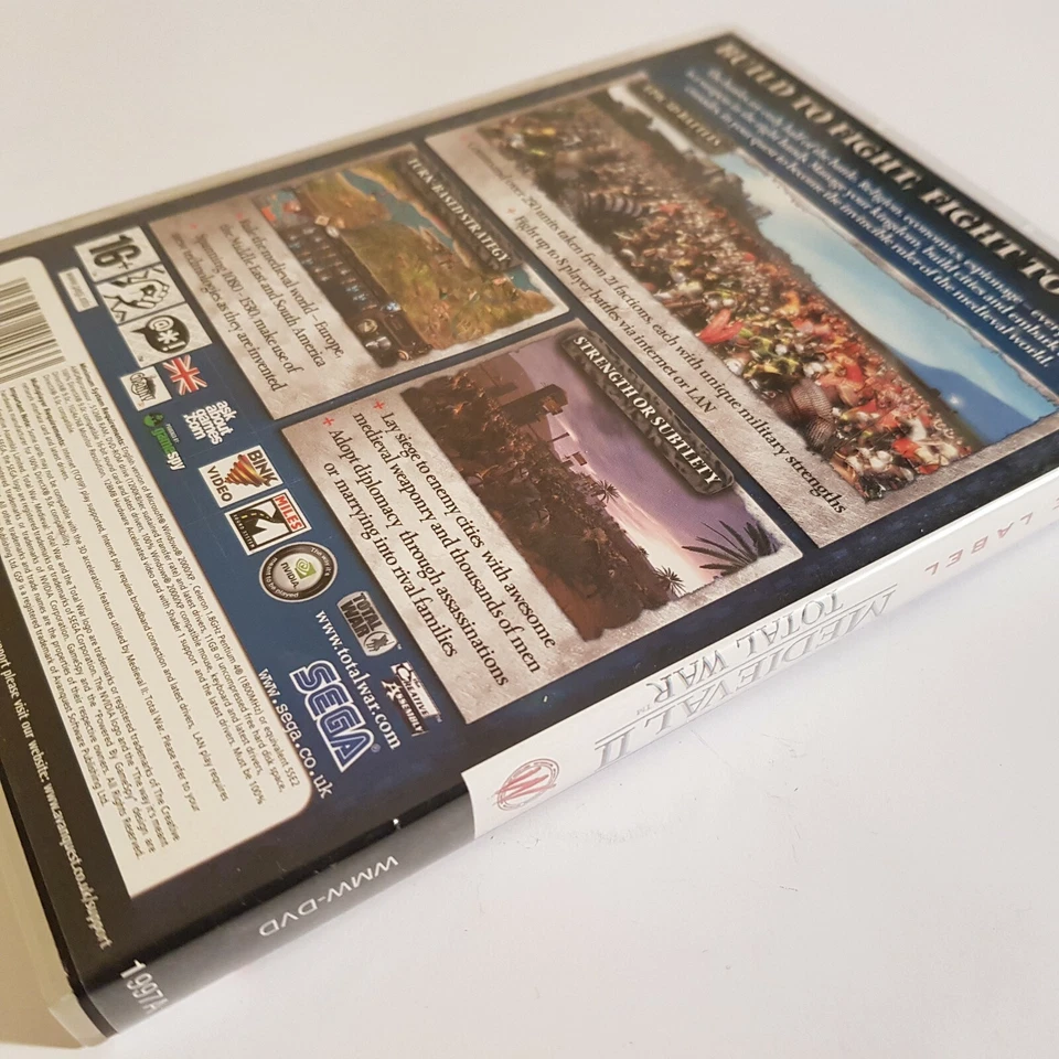 PC Game Sega Medieval II Total War Knights DVD ROM complete 2007 2-disc - Image 2 of 4