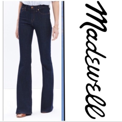 madewell black flare jeans