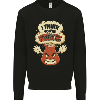 Overreacting Lustiger Chemie Geek Nerd Kinder Sweatshirt Pullover