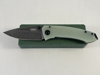 CRKT Tuna Frame Lock Blade HQ Exclusive Knife Natural G-10 (3.25'' Smokewash D2)