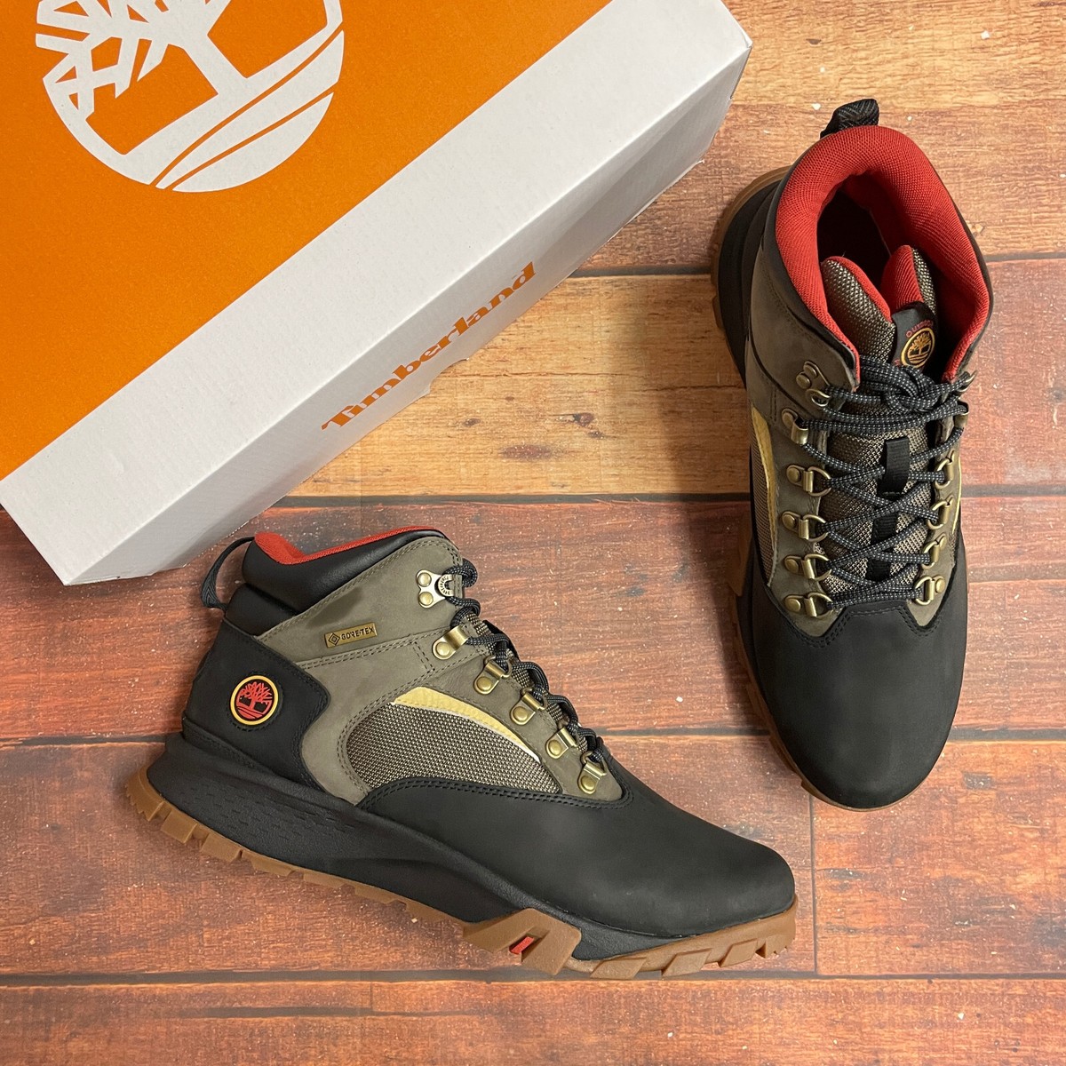 Timberland Men's MT Lincoln Black Full Grain Waterproof Hiking