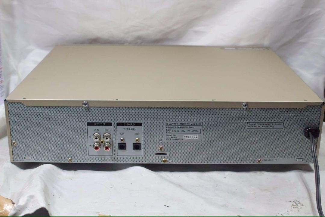 Sony MXD-D400 Compact Disc CD / Mini Disc MD Player