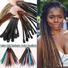 Afro Faux Locs Crochet Braids Hair Extensions Dreadlocks Reggae For Man/Women US