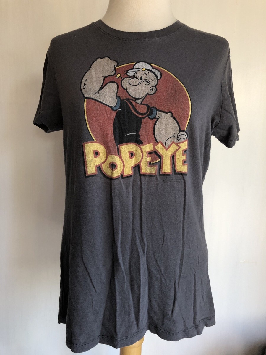 POPEYE THE SAILOR MAN Official Women's Retro Cartoon T-Shirt Size