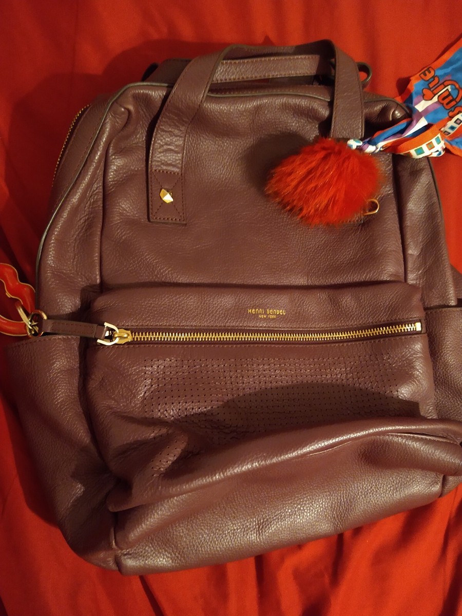 henri bendel influencer backpack burgundy | eBay display picture 2