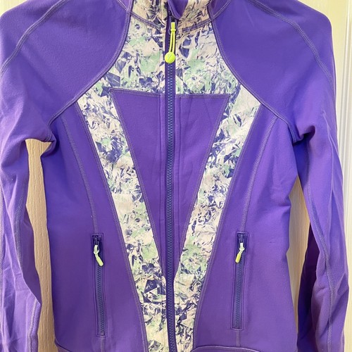 Ivivva Athletica by Lululemon Full Zip Jacket Purple Girls Size 12 - Picture 3 of 13