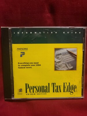 Shelf162C VINTAGE PC GAME/SOFTWARE~ Personal tax edge