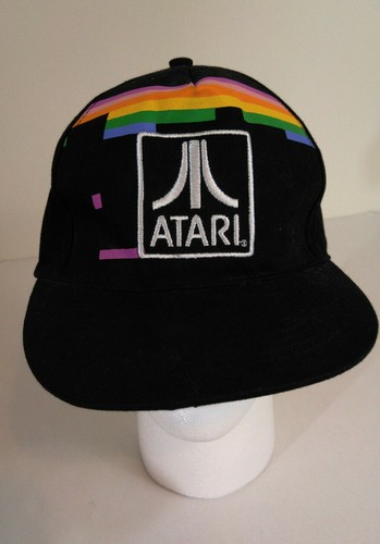 ATARI Black Rainbow Baseball Cap Retro 