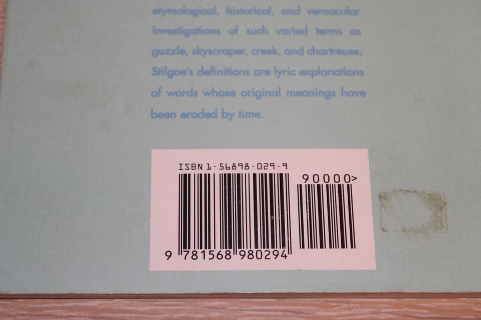 Shallow-Water Dictionary by John R. Stilgoe 1990 FIRST EDITION Acceptable - Image 3 of 4