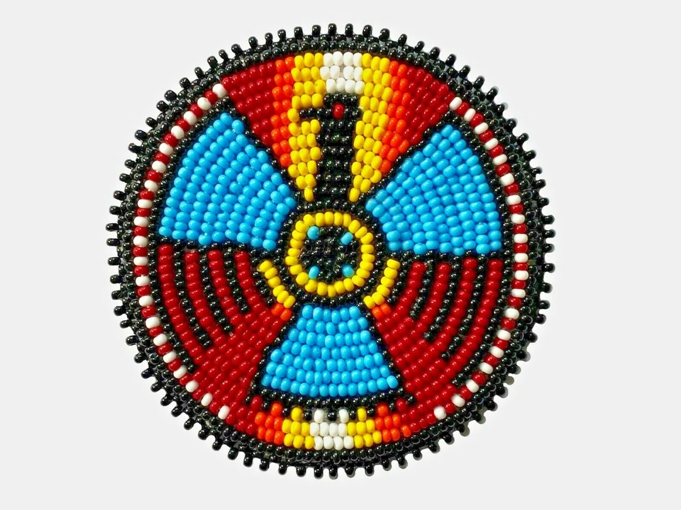 НОВЫЙ РУЧНОЙ РАБОТЫ THUNDER BIRD БИСЕР РЕМЕСЛО АППЛИКАЦИИ РОЗЕТКА R58/14 - Изображение 2 из 2