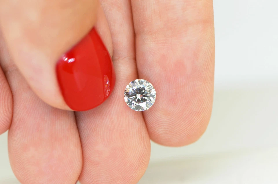 Loose Round Shaped Diamond 1.01 Carat D/VS2 Certified Natural Enhanced White - Image 2 of 4