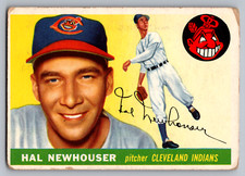1955 TOPPS #24 HAL NEWHOUSER INDIANS