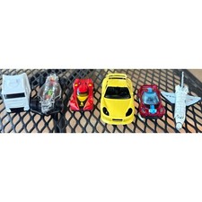 RANDOM Lot of 6 Collectible Toys Plane Racecars Truck Multicolor VARIOUS-READ