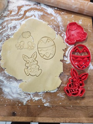 Ostern, Hase, Kaninchen, Ei, Keksausstecher Set