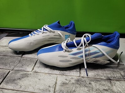 Adidas X Speedflow FG Soccer Cleats White Blue GW7474 Men's Size