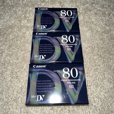 Canon DVM-E80 Mini DV Digital Videocassette 80 - 120 Minute Lot of 3 Japan - New