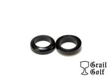 GRAIL GOLF NEW PREMIUM BLACK IRON FERRULES .370 .12" .540OD TOUR QUALITY LOT