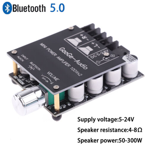 ZK-1002L MINI Bluetooth 5.0 DC5-24V Wireless Audio‘Digitaler Leistungsverstärker - Afbeelding 1 van 10