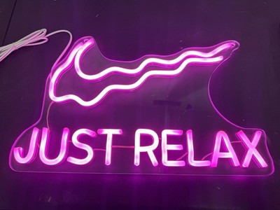 Just Relax Neon Light Pink USB No Charger Block