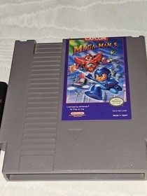 NINTENDO MEGA MAN 5 Capcom OG NES Cartridge & slip 1985 JAPAN ~ Alaskan Sellers