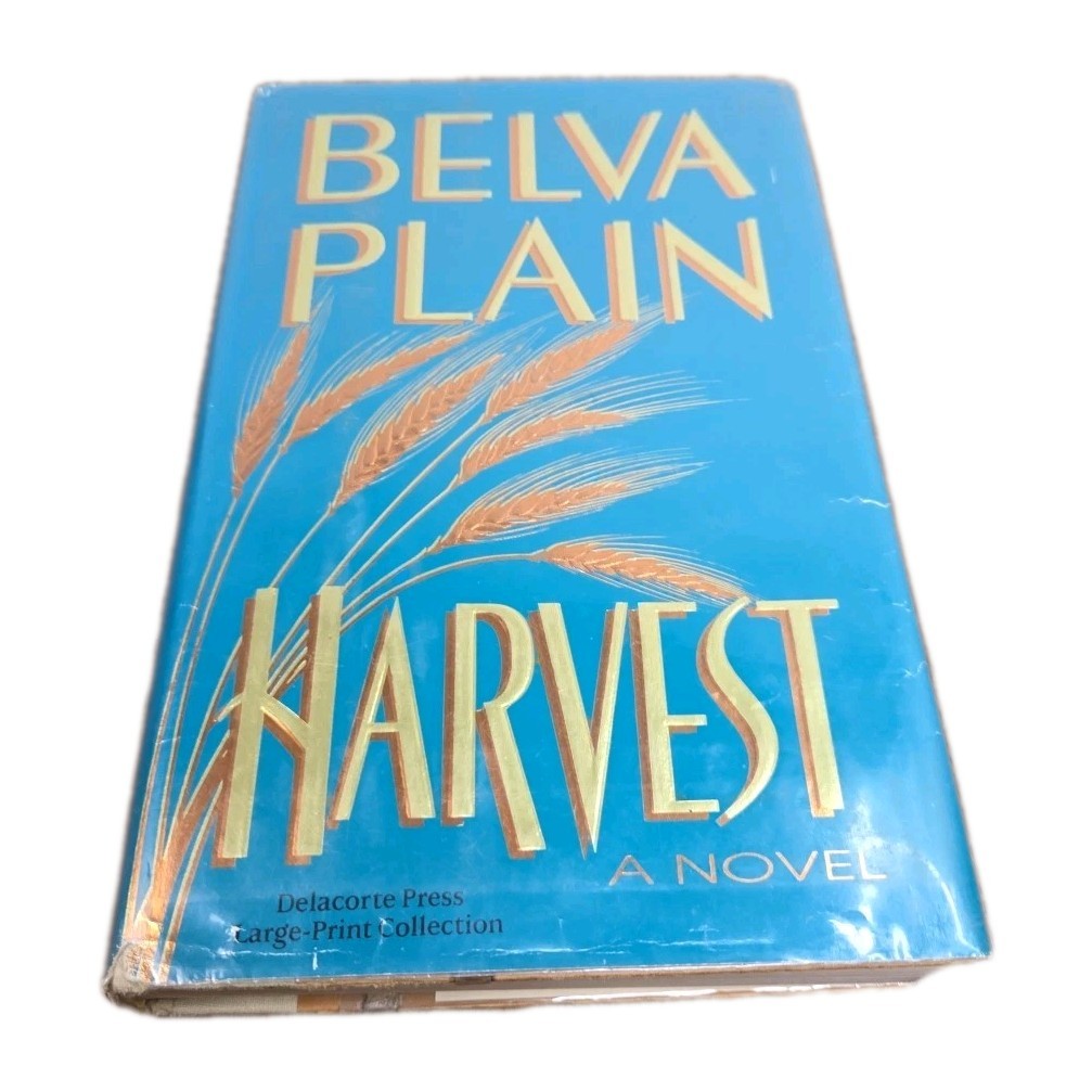 Harvest, Hardcover, By Belva Plain, Large Print, Ex-library Book