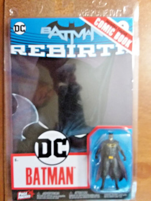 Rebirth  Batman 3'' Action Figure With Comic Book (DC Comics) McFarlane Toys