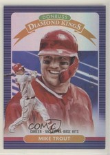 2020 Panini Donruss Diamond Kings Career Stat Line 123/500 Mike Trout #9 00c0