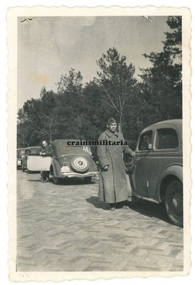 Genuine Photo soldiers with car in front of Czestochowa Czestochowa Poland