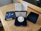 2015 AMERICAN SILVER EAGLE UNC PROOF COIN COA AND BOX RARE WEST POINT MINT