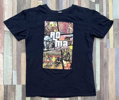 GTA Retro Grand Theft Auto Roma Vice City Stories T-Shirt schwarz Large