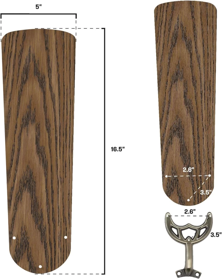 16.5-Inch Replacement Fan Blades for 42-Inch Ceiling Fans - Image 4 of 4