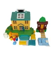Vntg ‘89 Fisher Price 2551 Little People House 1/2 Building W/ Accessories/ More
