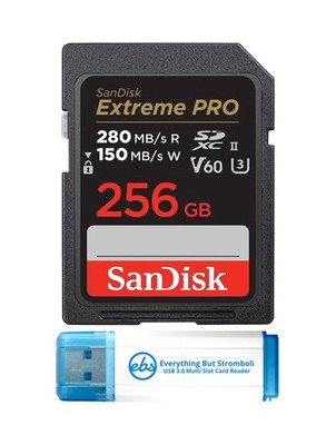 SanDisk 256GB Extreme Pro UII SD Memory card works with Canon EOS R50 V, EOS ...